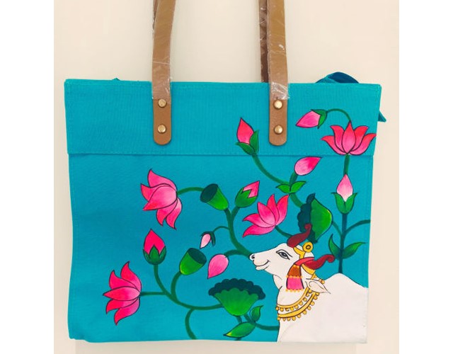 Hand Painted Canvas Bag (Model - 2)