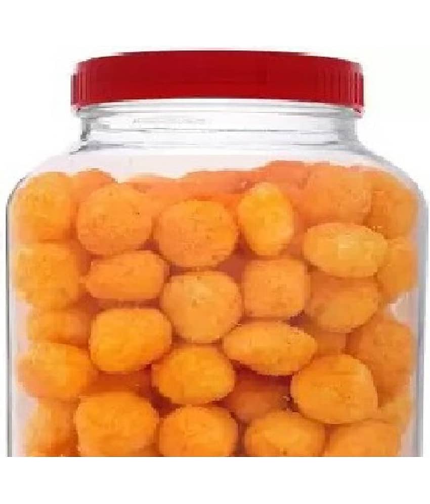 CROCO JAR Glass Red Food Container ( Set of 1 ) view 2