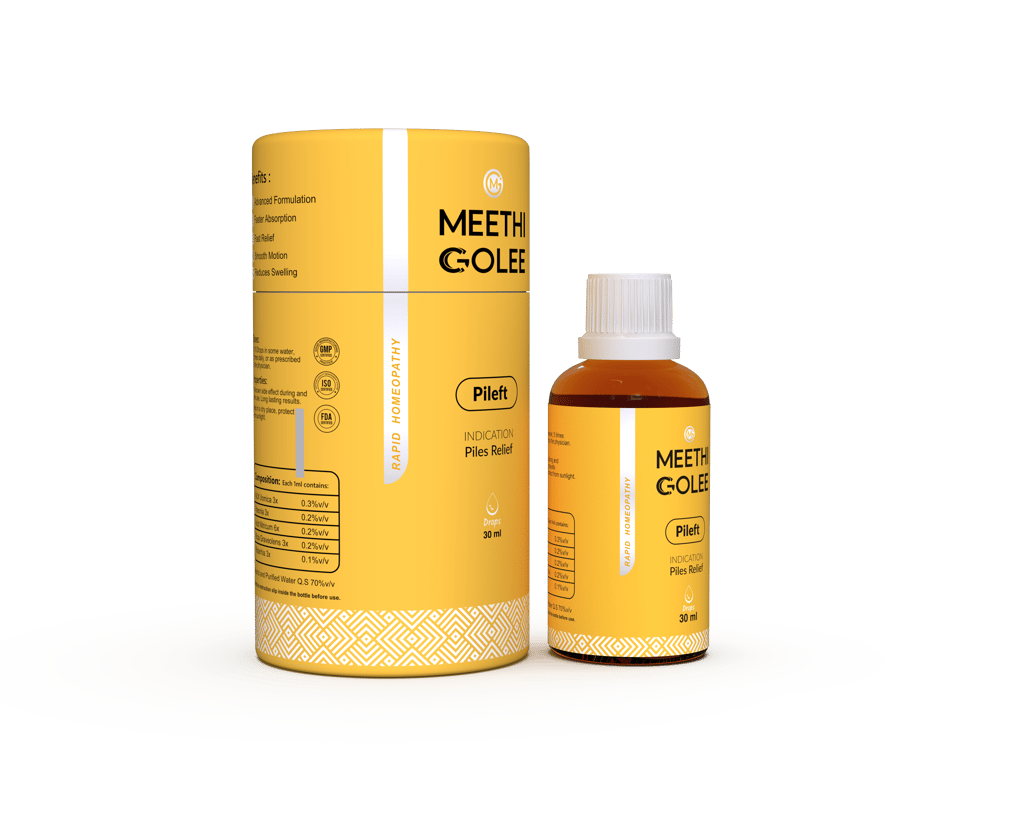 Pileft HOMOEOPATHY Drops for Piles Care – 30ml | Relief from Hemorrhoids, Anal Fissure, Fistula, Bleeding, Pain & Swelling | Regulates Bowel Habits, Eases Constipation, Acidity & Digestive Discomfort view 2