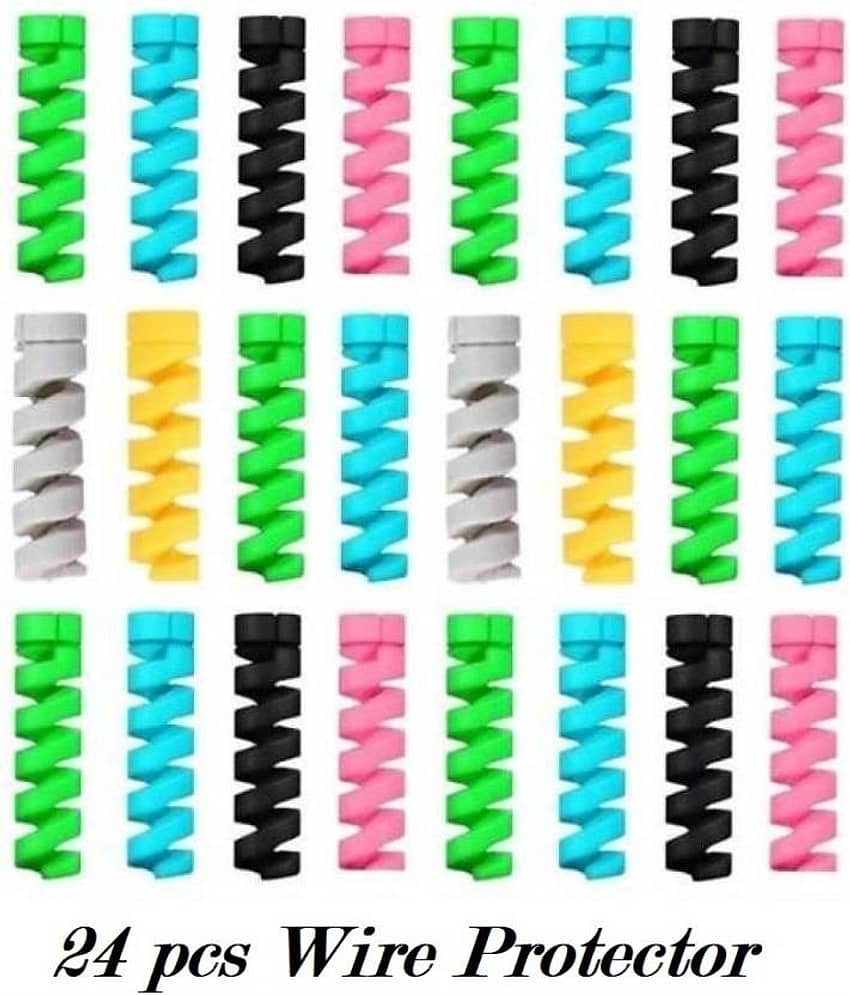 UNICAL Shock Resistant Cable Protector for Smartphones and Tablets ( Multicolor )