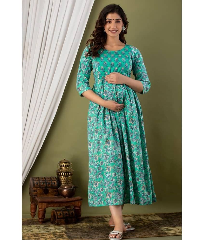 Nevisha Style Multi Color Cotton Maternity Kurta Single