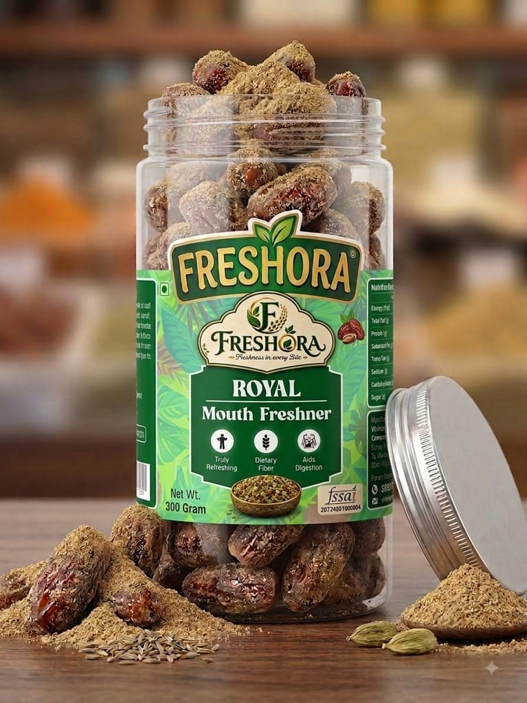 Freshora Mouth Freshner - Premium ChatPata Masala Kharek - Natural Digestive (300 Gram)
