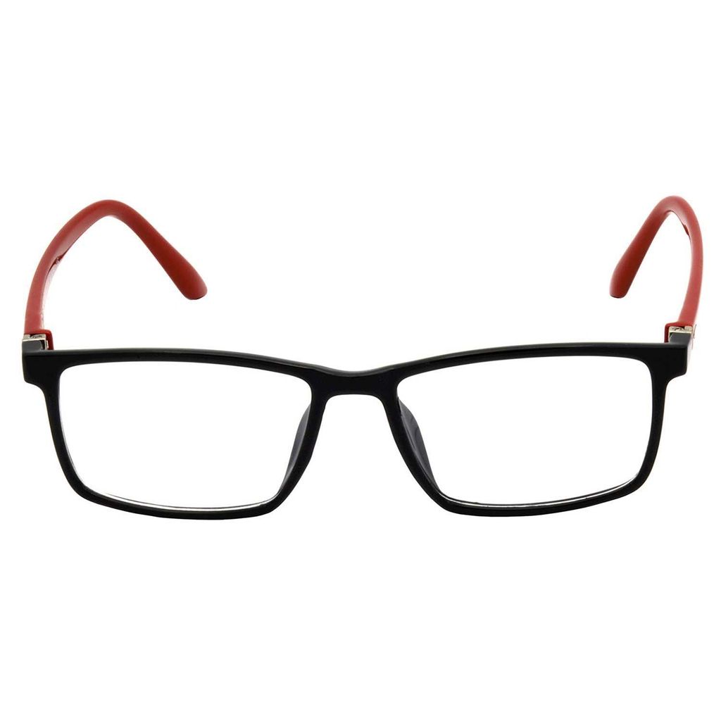 Hrinkar Plastic Full Rim Rectangle eyeglasses Men & Women - HFRM-BK-RD-16 view 2
