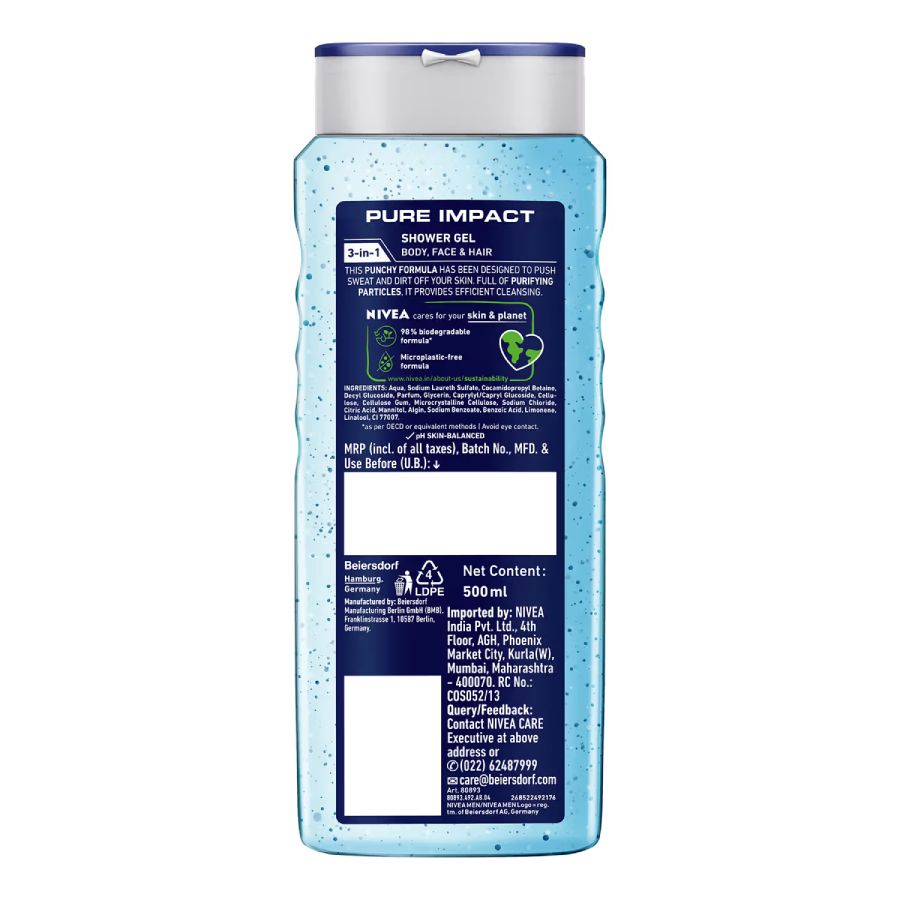 Nivea Men Pure Impact 250 Ml view 2