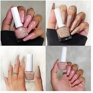 Nail Polish Set for Women | Long-Lasting High Shine Nail Paint Combo | Vegan and Cruelty-Free | 2 Bright Vibrant Shades | Quick Dry Nail Polish Set (Shades of Neutral Nudes Pack of 2) view 2