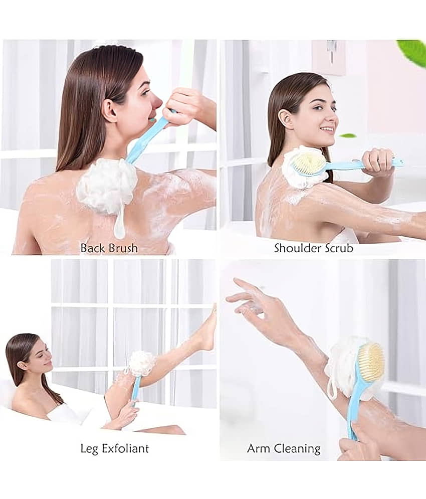 Generic Contoured Handle Long Handle Men & Women Body Brush ( Pack of 2 ) view 2