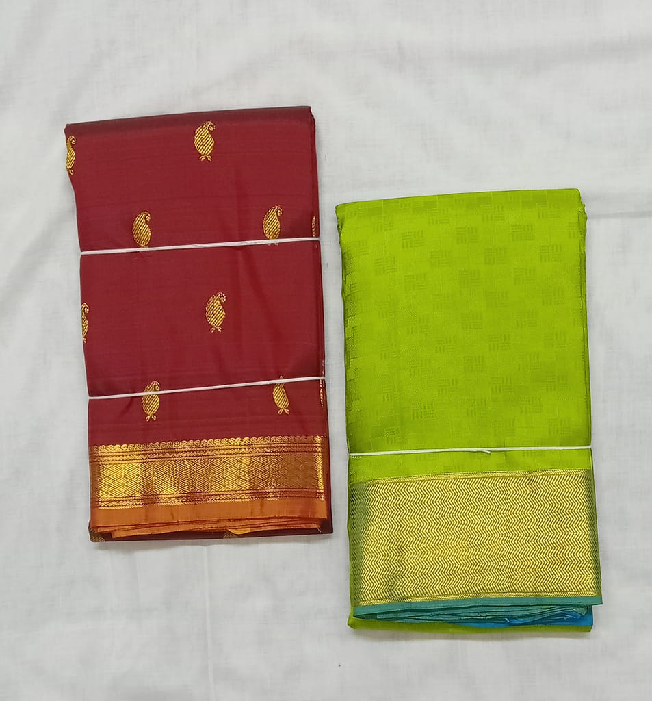 Kanchipuram Handloom Wedding Silk Saree-COMBO SAREES WITH DISCOUNT