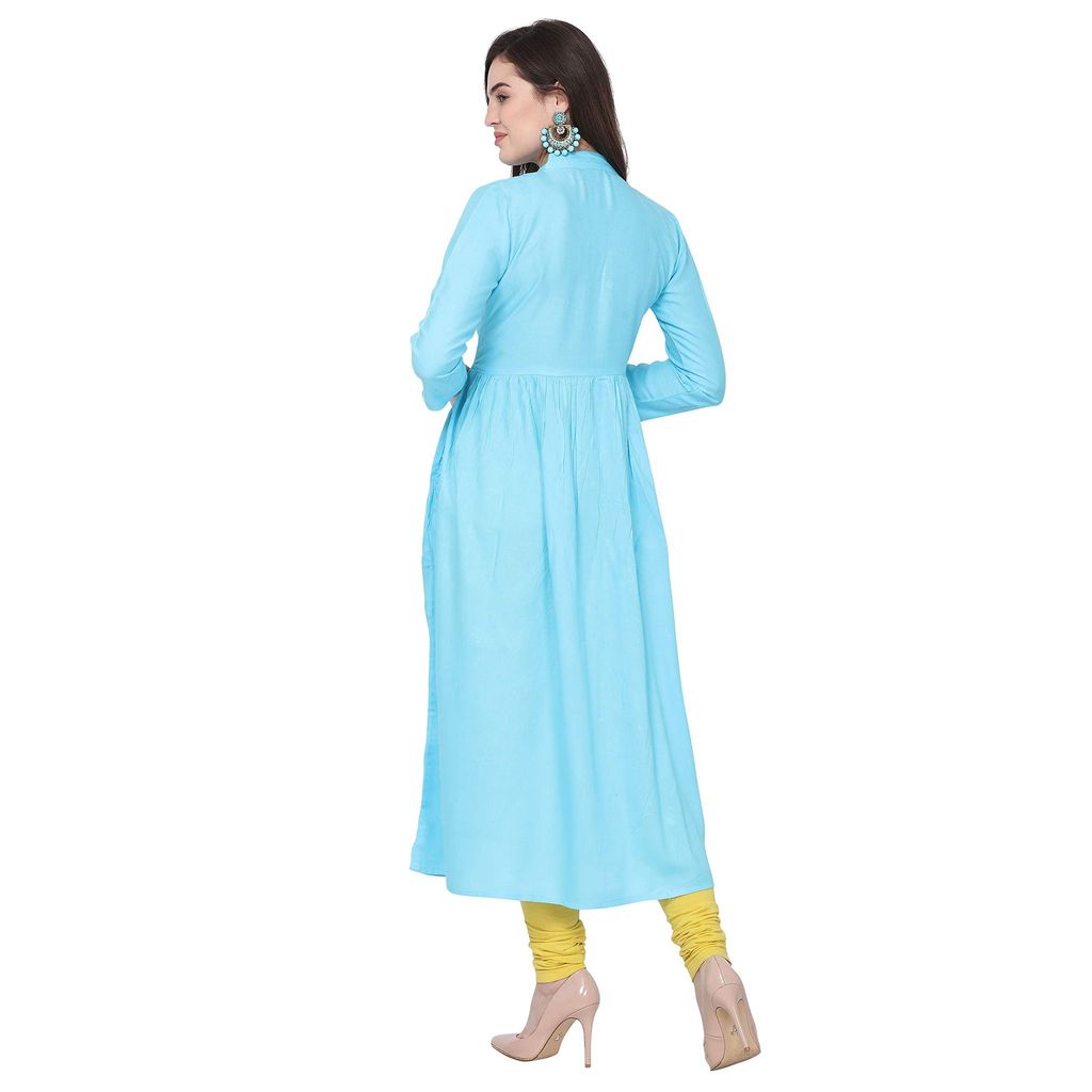 Florence Women's Rayon Straight Kurta view 2