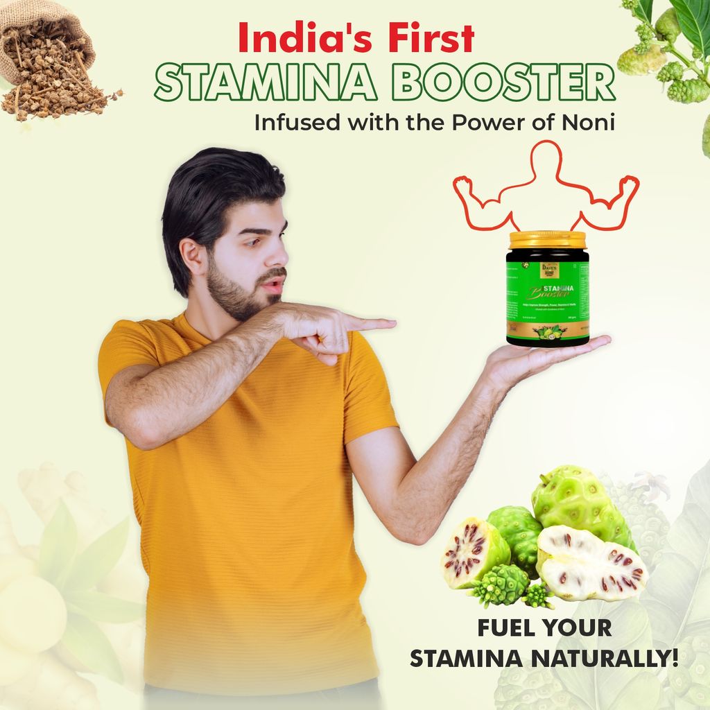 Dave's Noni Stamina Booster 250 Gram - Sugar-Free, Immunity & Digestive System Support, Antioxidant, Anti-Aging Formula with Giloy, Ashwagandha, Amla & Noni for Healthy Skin, Hair, Teeth, and Bones – Suitable for All Age view 2