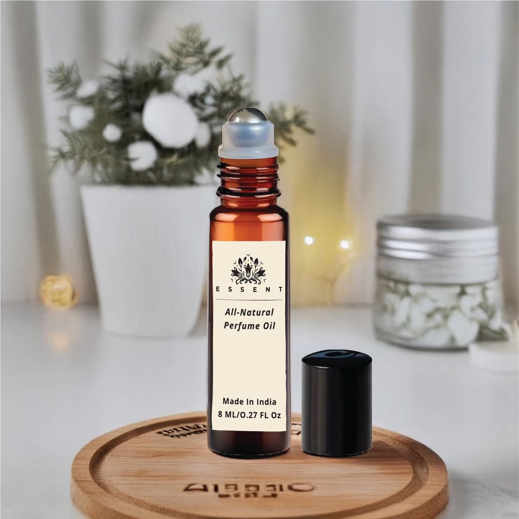 Essent Choco Musk Roll-On Attar 0.27 fl. oz. (8 ml) | Long-Lasting Natural Fragrance | Alcohol-Free Perfume Oil view 2