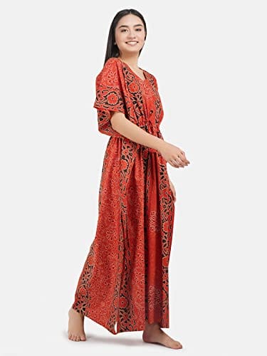 KOI SLEEPWEAR Cotton Kaftan Free Size Nighty Night Gown Sleepwear view 2