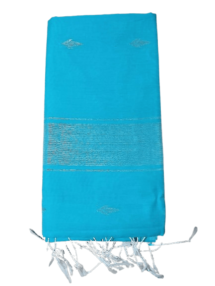 Kalyani Cotton Saree for Women | Soft Pure Cotton Saree with Blouse Piece | Traditional Daily Wear Handloom Style Saree | Lightweight Breathable Cotton Saree for Office, Casual & Festive Wear | with blouse view 2