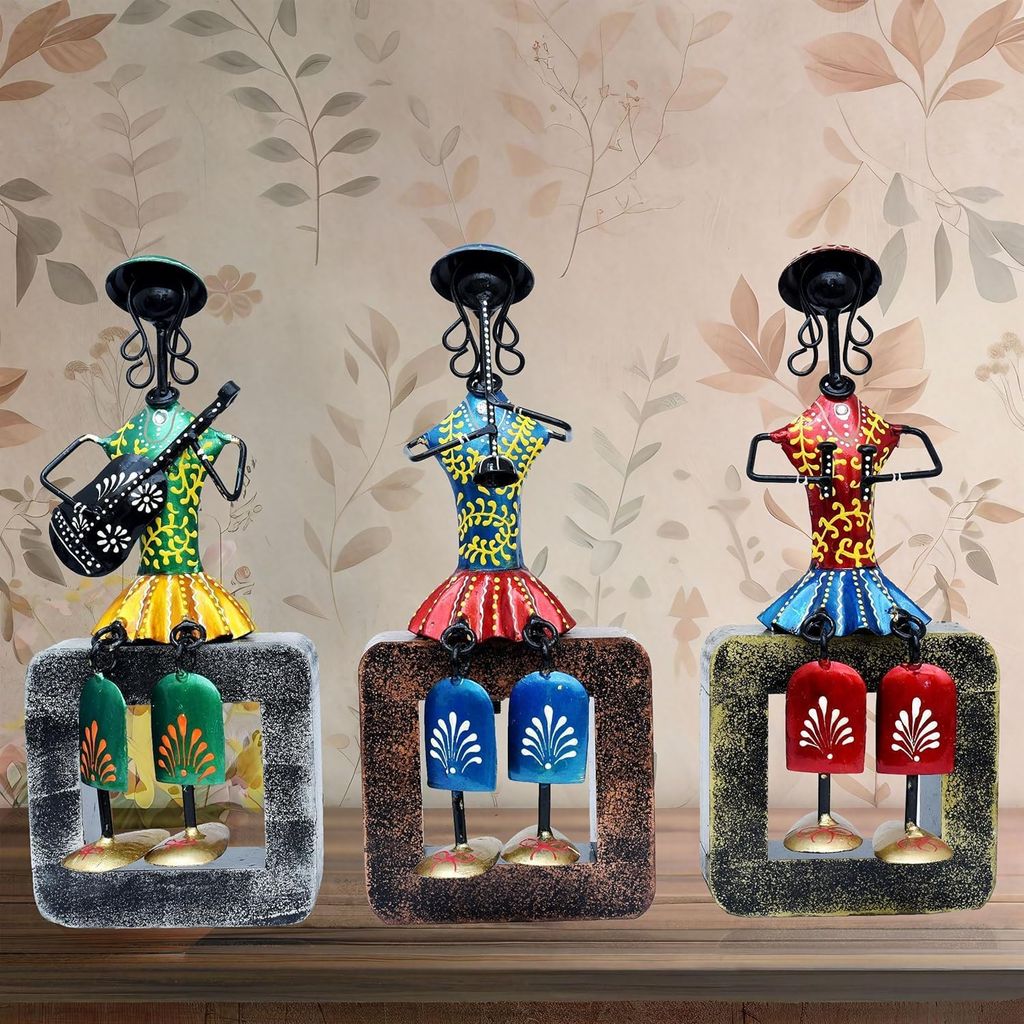 Riddhi Siddhi Handicraft ; Hand Made Wooden Metal Mini Dolls Musicians for, House, Office, Hotel, Wedding, Ceremonies, Birthday Gifts, Diwali and Festival Gifts.by S.kumar Creations view 2