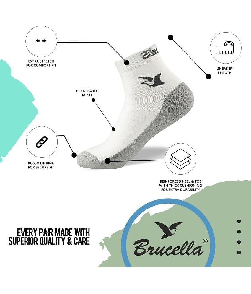 Brucella Blended Men's Self Design Multicolor Ankle Length Socks ( Pack of 4 ) view 2
