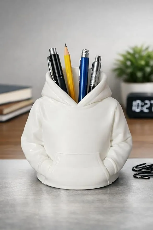 Hoodie Style Pen Holder (WHITE)