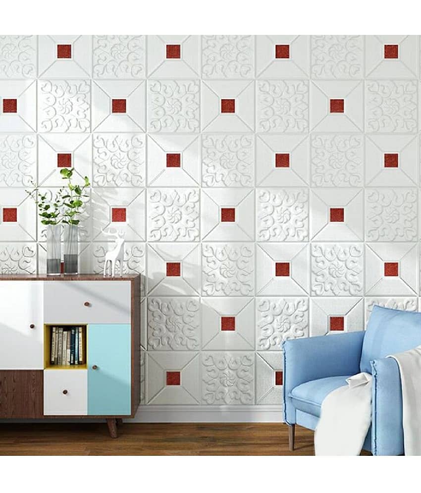 HINGOL Abstract 3D Wallpaper ( 70 X 77 ) cm ( Pack of 1 ) view 2