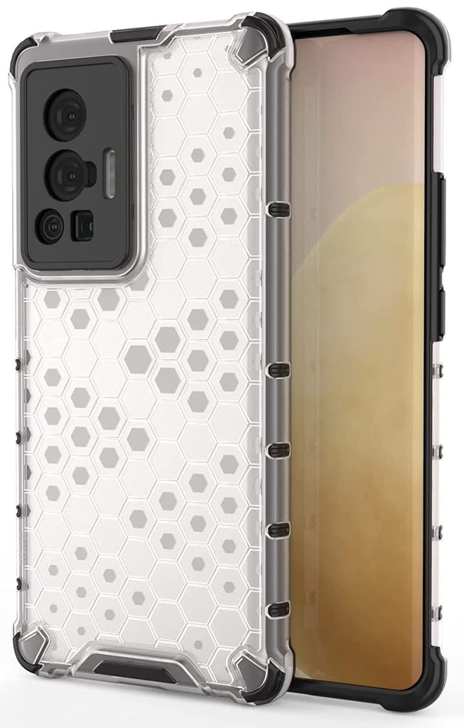 Faircost Hybrid Shockproof Back Cover for Vivo X70 Pro Plus Hard Outside Soft Inside- (Polycabonate::Transparent) view 2
