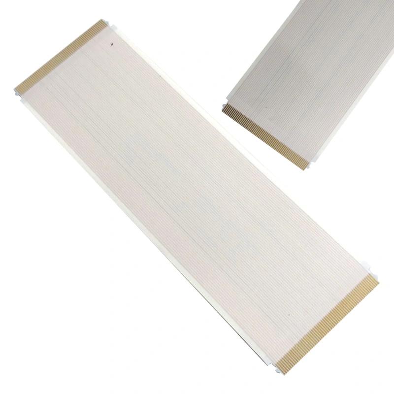 60 Pin 0.5mm Pitch 100mm Same Side Connection FFC Ribbon Flexible Flat Cable (Gold) view 2
