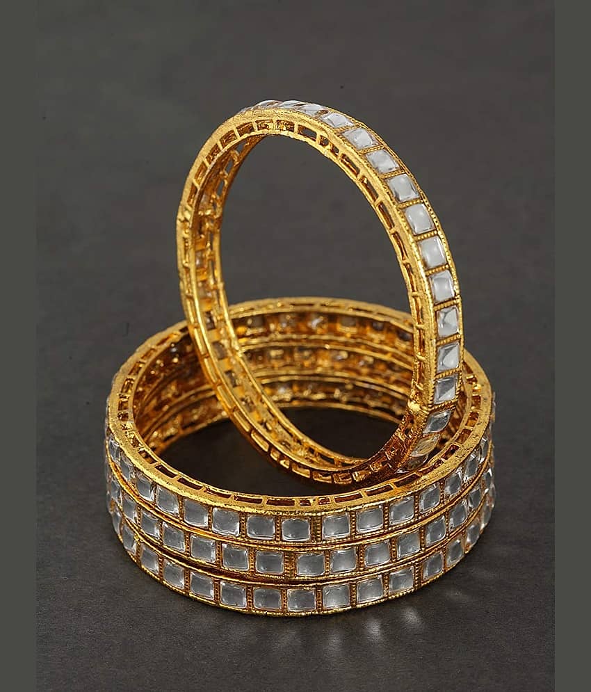 Priyaasi - Gold Bangle Set (Pack of 1) view 2