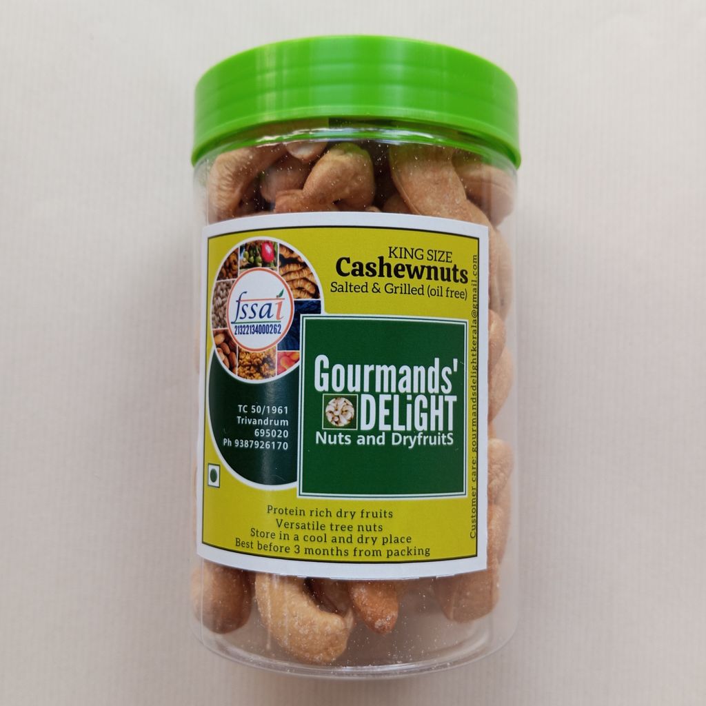 Gourmands' Delight - King size Salted Cashewnuts (oil free) 400 gms