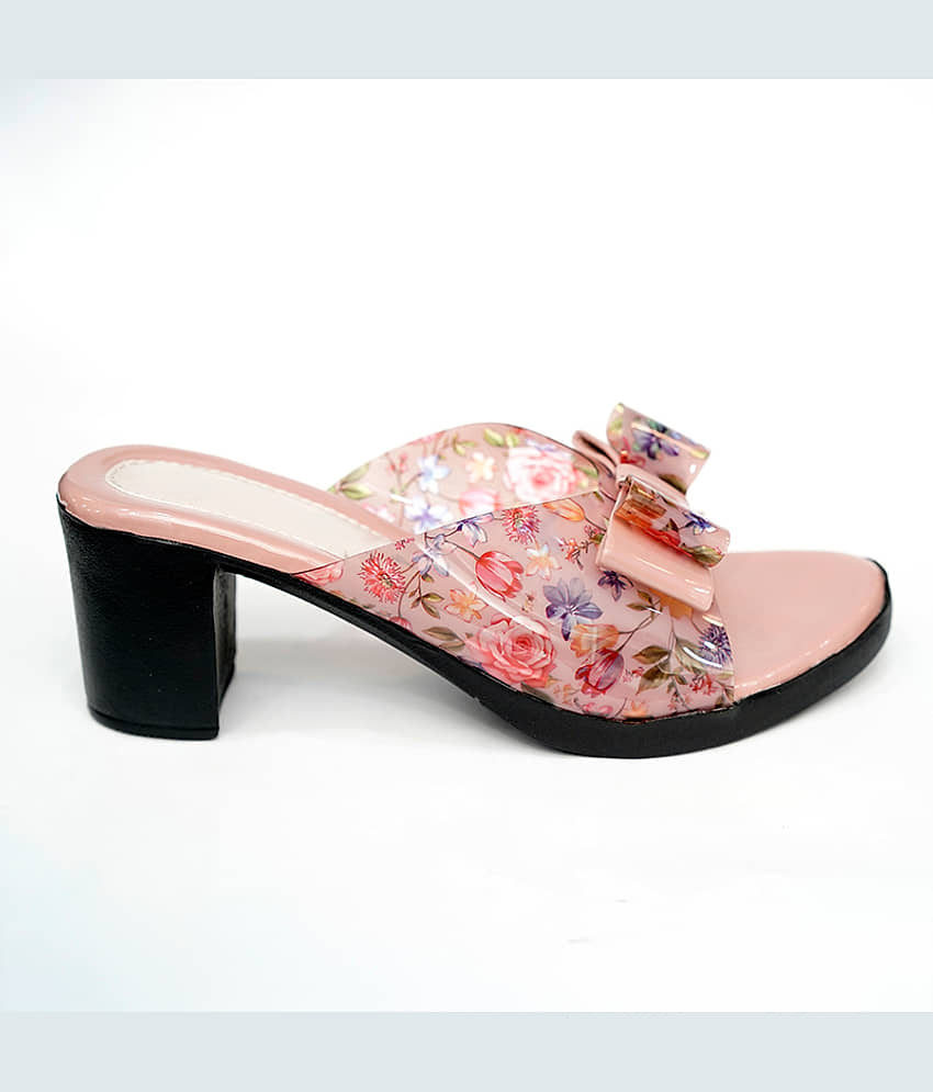 Dream Makers Pink Women's Slip On Heels view 2