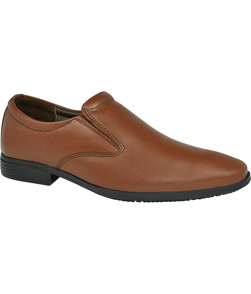 Ajanta Tan Men's Slip On Formal Shoes view 2