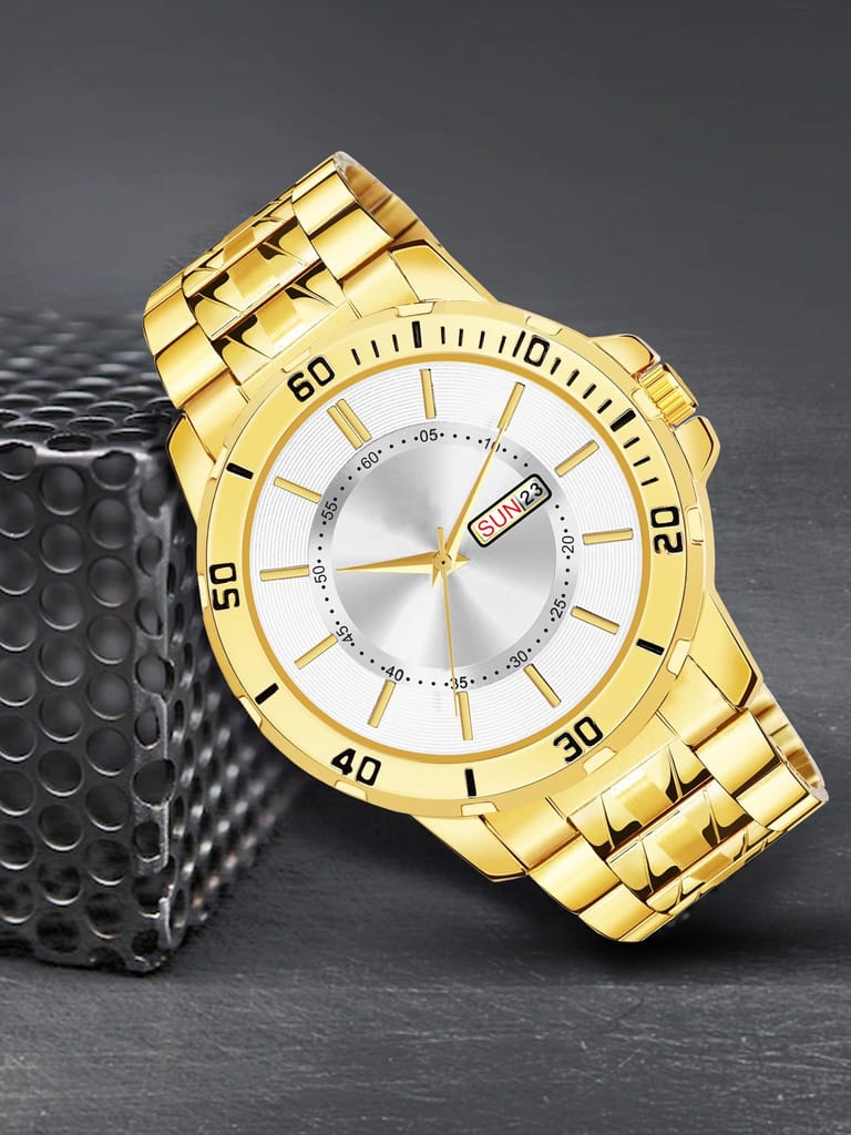 Silver Day-Date Function Casual Analog Watch for Men LR133 view 2