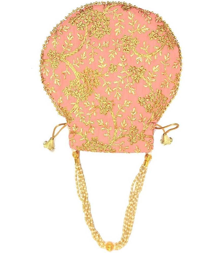 Apratim PeachPuff Silk Potli view 2