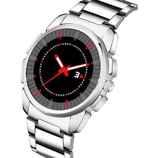 HRV Men's Round Dial Silver Strap Analog Watch view 2