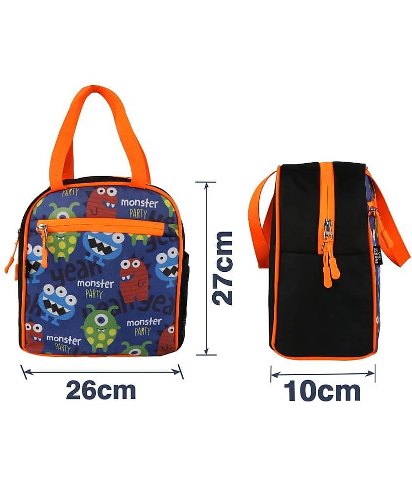 joy lunch bag- Monster theme - Blue view 2