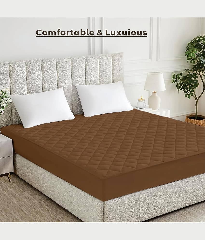 GURU SALES Brown Laminated Bed Protector Sheet ( Pack of 1 )
