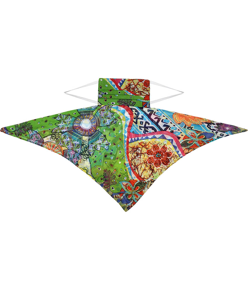 Anekaant - Green Cotton Mask ( Pack of 1 )