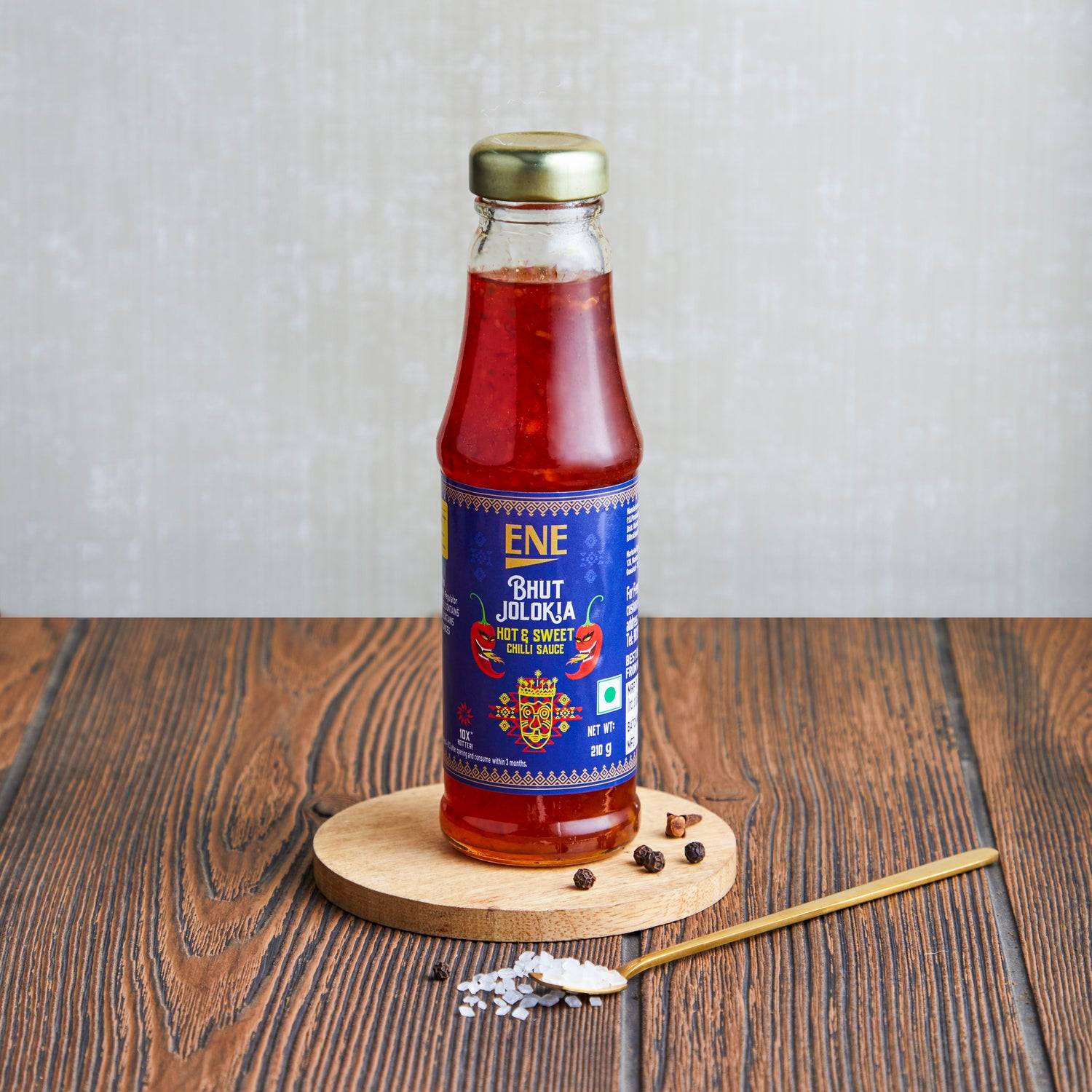 ENE Bhutjolokia Hot & Sweet Chilli Sauce 210g