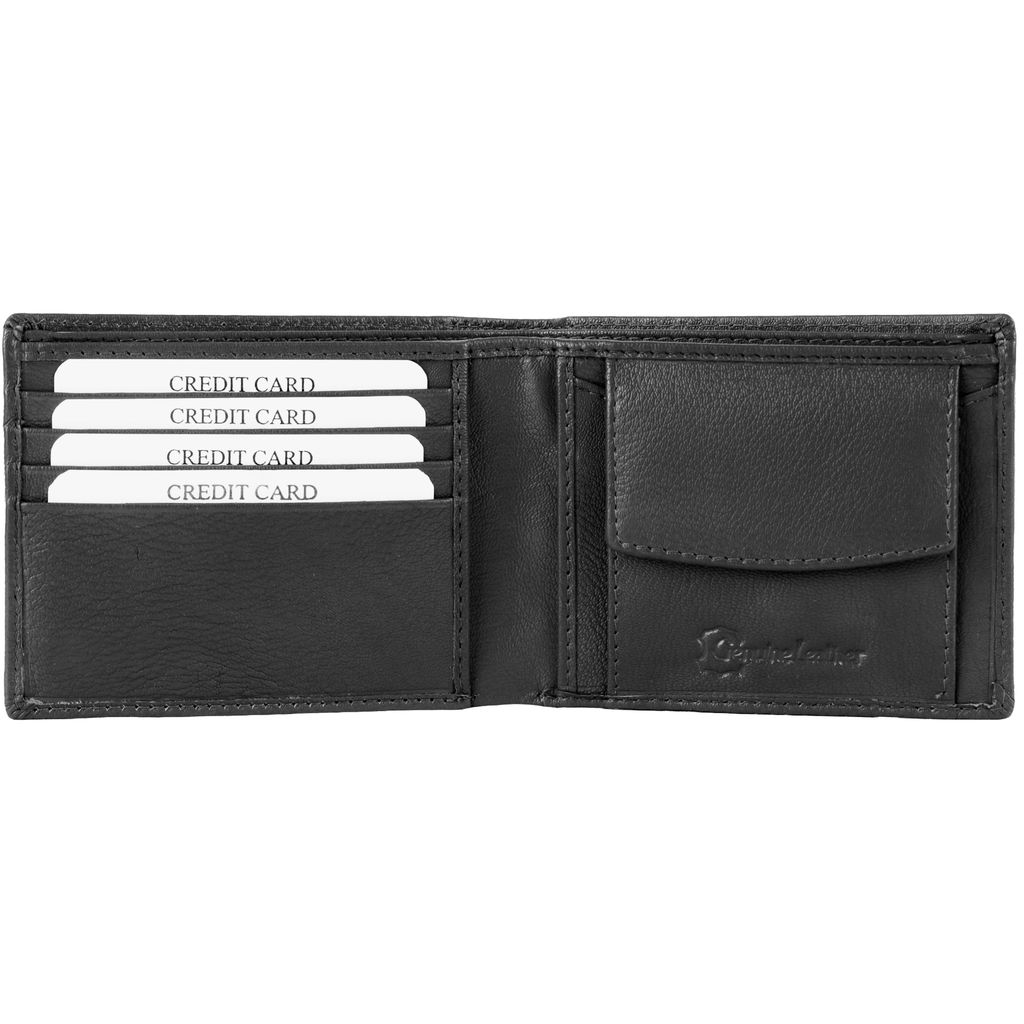 SKYN Genuine Leather Wallet for Men – Slim Minimalist Bifold RFID Blocking Wallet with Multiple Card Slots, Cash Compartment & Gift Box view 2