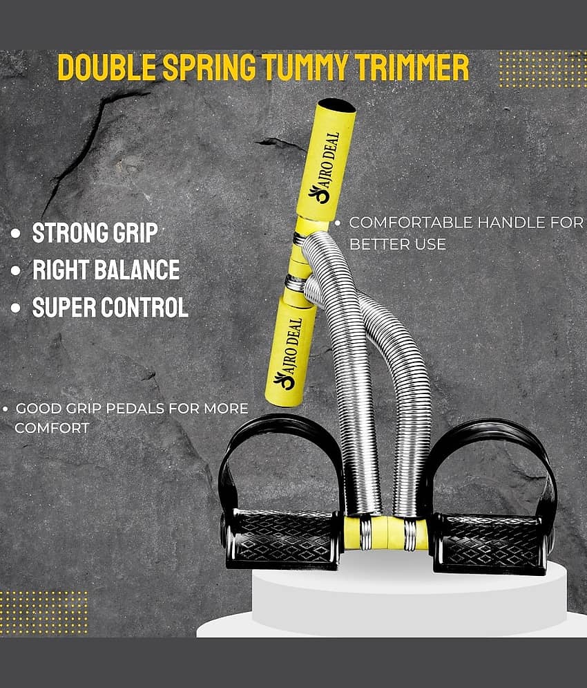 Double Spring Tummy Trimmer For Fat Burning & Weight loss Exercises Ab Exerciser view 2