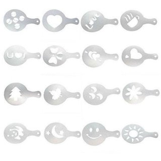 JonPrix 16 Coffee Stencil 16pcs Creative Design Coffee Stencil Coffee Latte's or Hot Chocolate view 2
