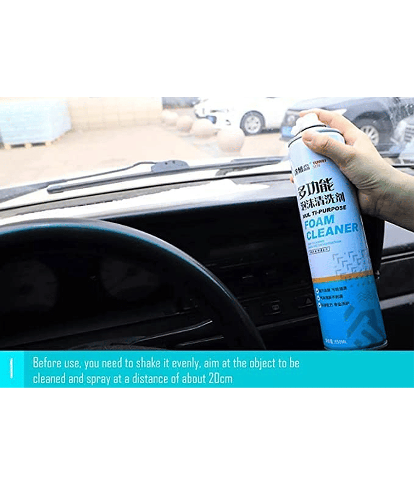 KRAMOX Multipurpose Foam Cleaner Spray, Car Seat/Exterior & Interior, Shoes, Sofa Cleaning Spray (650ml) - Pack of 1 view 2