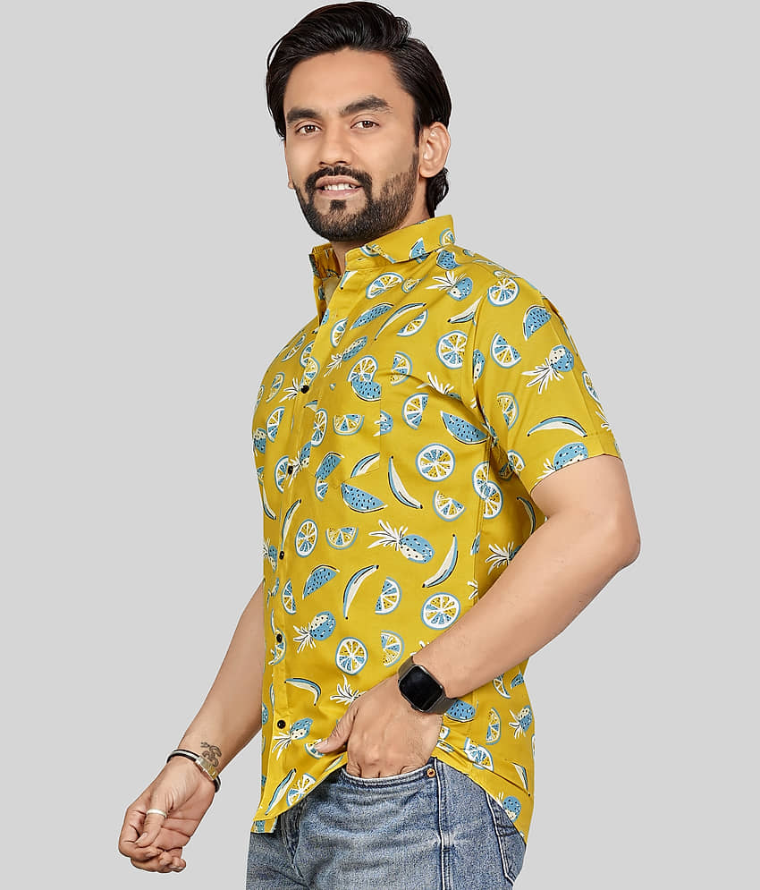 ADWYN PETER 100% Cotton Regular Fit Printed Half Sleeves Men's Casual Shirt - Multicolor 6 ( Pack of 1 ) view 2
