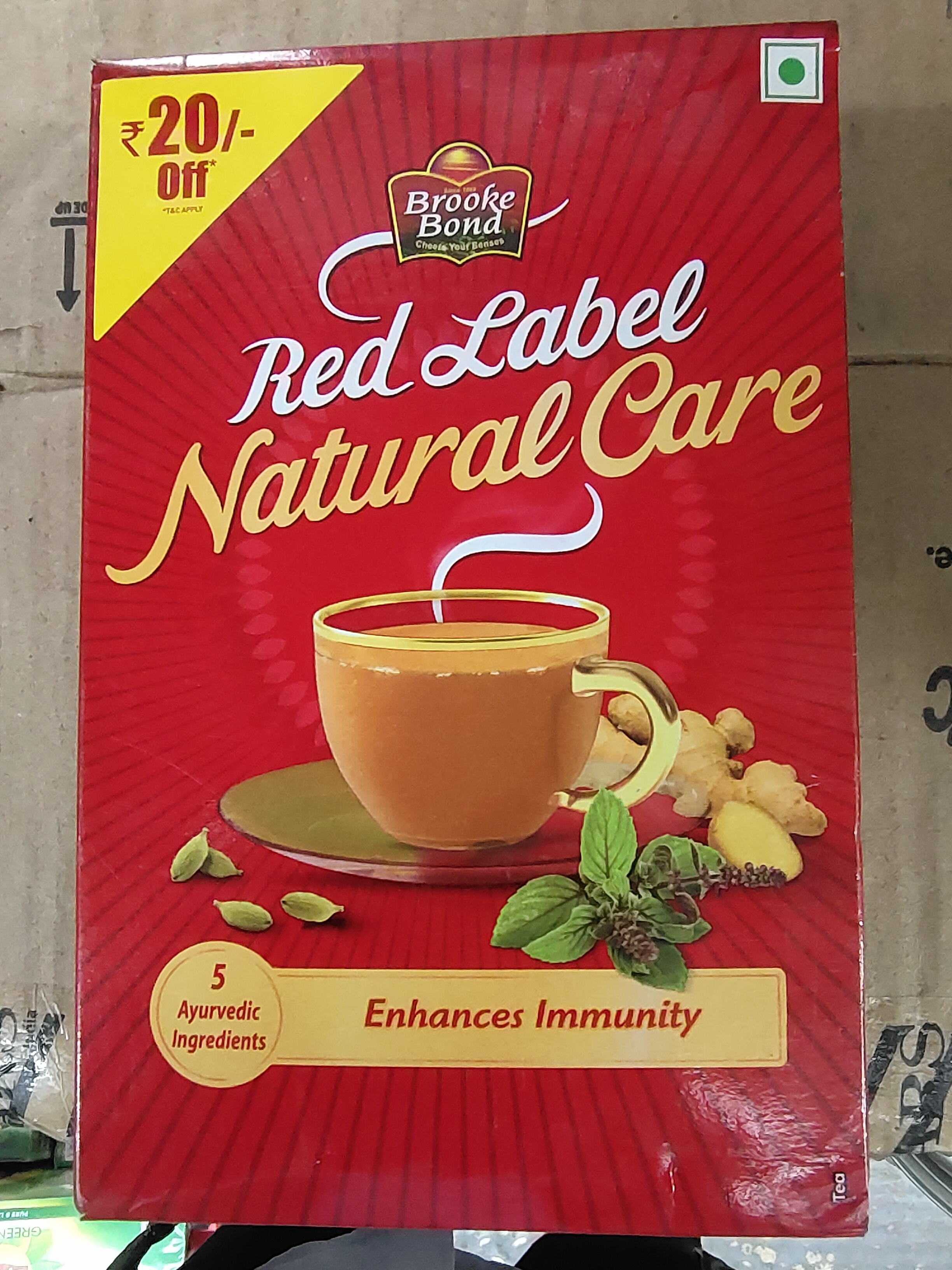 Brooke bond Red label natural care with 5 ayurvedic ingredients