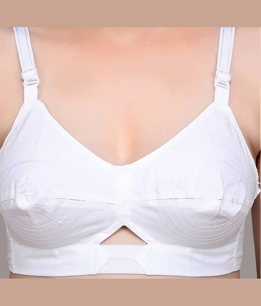 Zourt Pack of 3 Cotton Non Padded Women's Everyday Bra ( White ) view 2