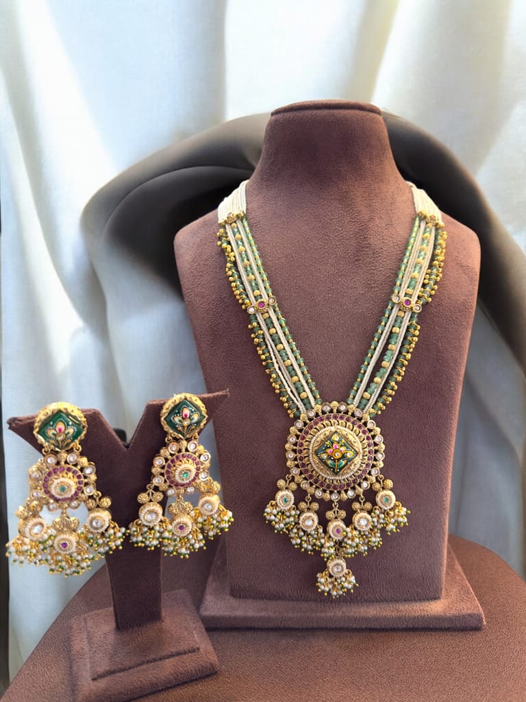 The Royal Dulhan Necklace Set By Dia Art Jewels view 2
