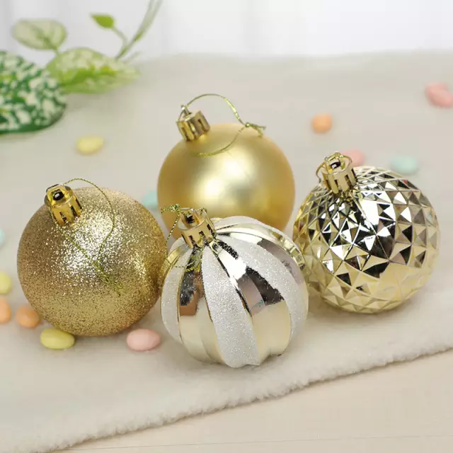 Christmas Tree Decorative Balls GOLDEN(16PC/SET) view 2