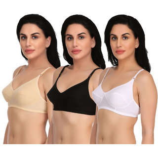 Women's Non-Padded Formal Party Wearing Bra Pack of 3 view 2