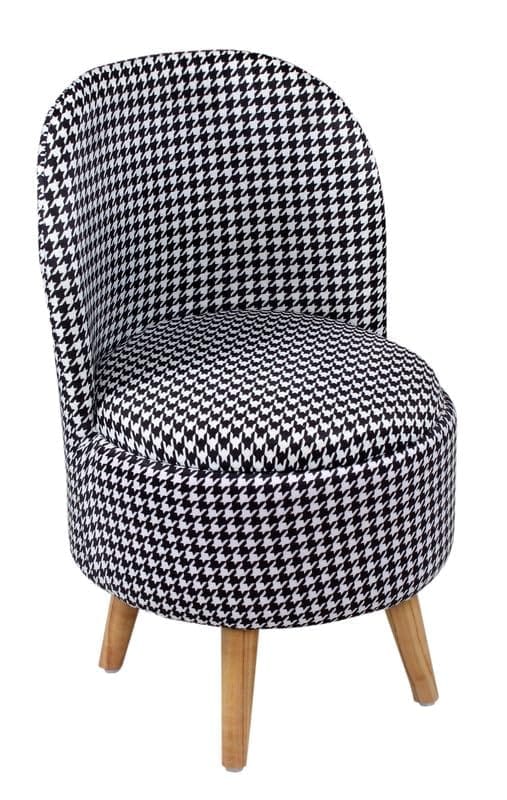 ShadowKart Ottoman Pouffes Sitting Mudda Puffy Stool for Living Room Dressing Table Pouf Round Footstool for Home Decor, Printed,18x18x32 Inch view 2