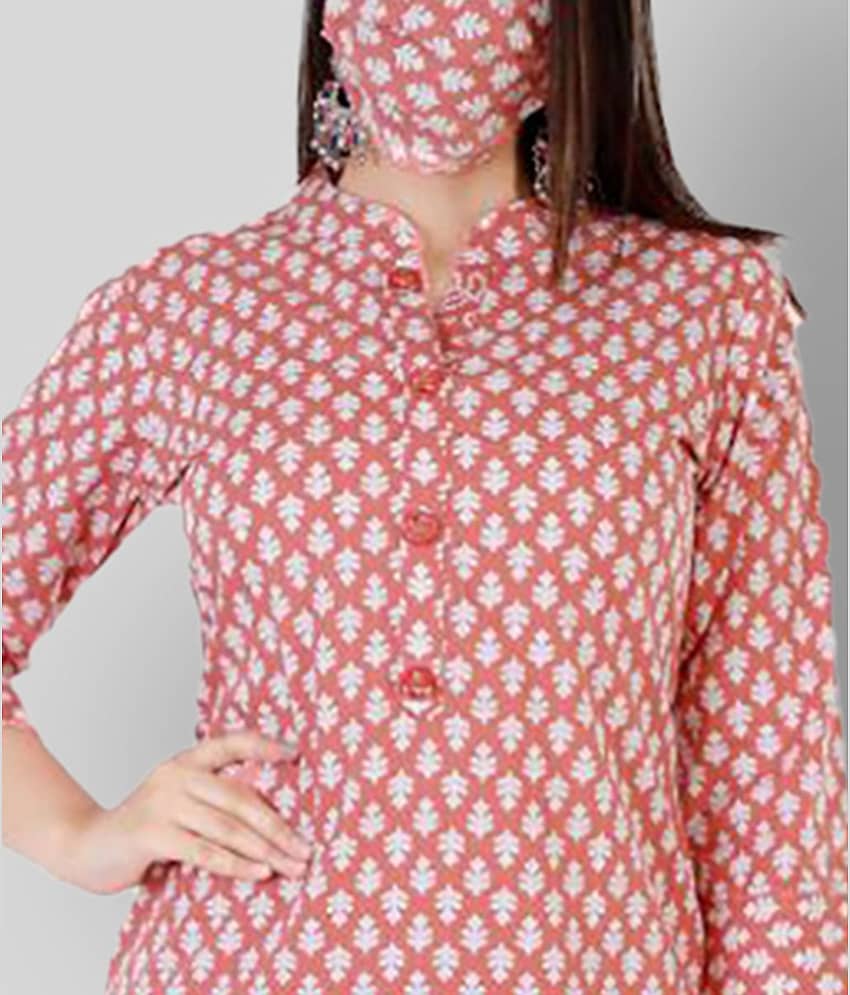 JC4U - Red Straight Rayon Women's Stitched Salwar Suit ( Pack of 1 ) view 2