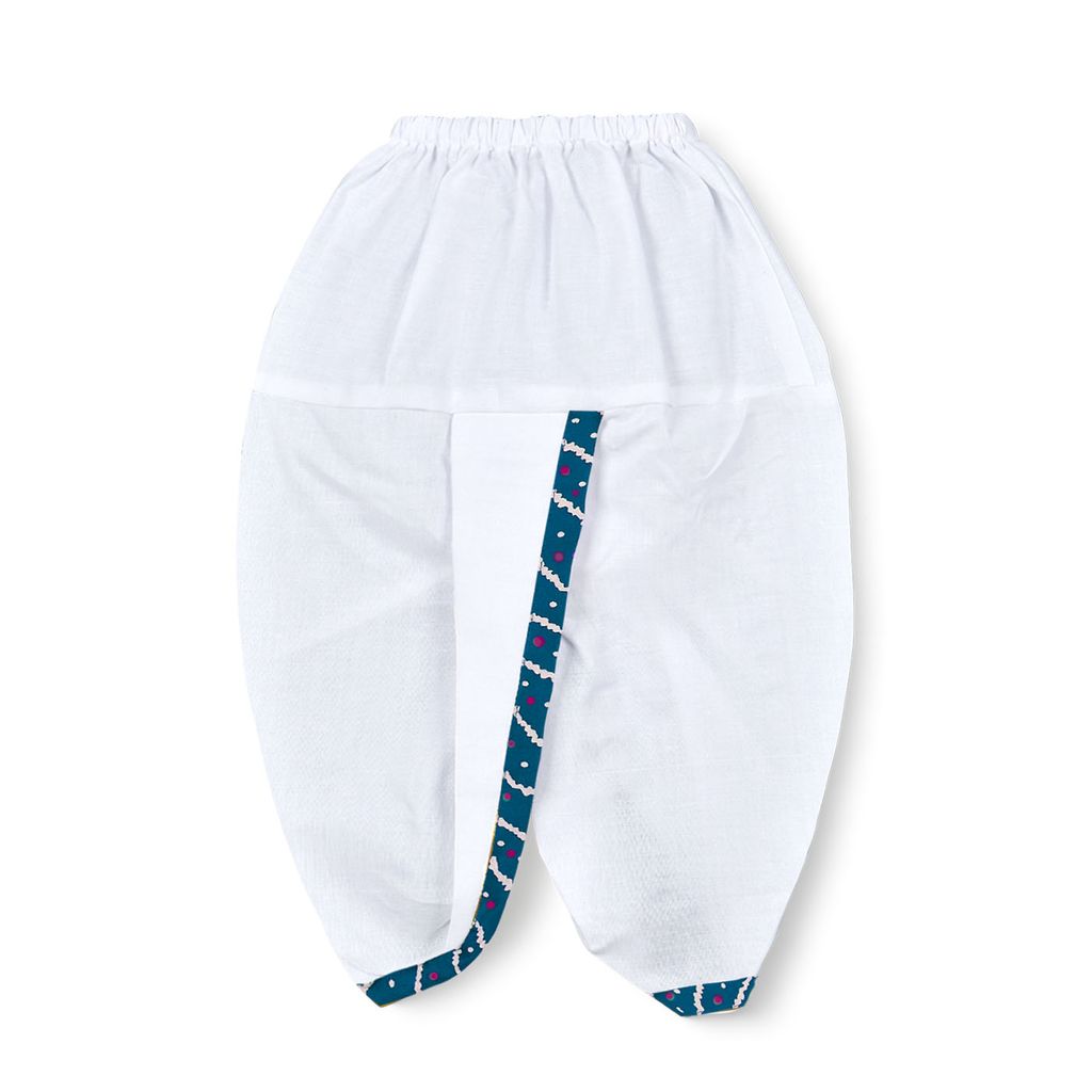 mustmom Traditional Boys Full Sleeve Ethnic Dress Lungi Dhoti Kurta Set view 2