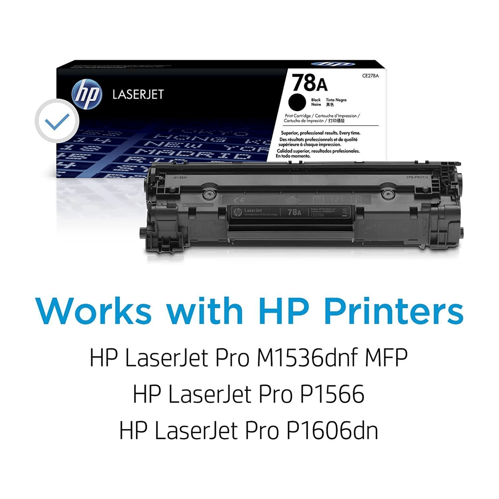 HP 78A Black Toner Cartridge Dual Pack (Pack of 2) – Compatible with HP LaserJet P1606dn, M1536dnf view 2