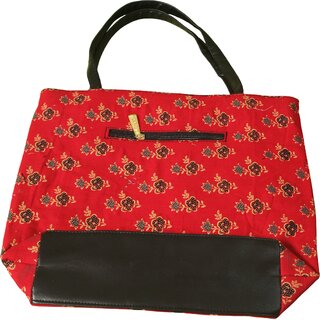 Crimson Blossom Ethnic Tote Bag view 2
