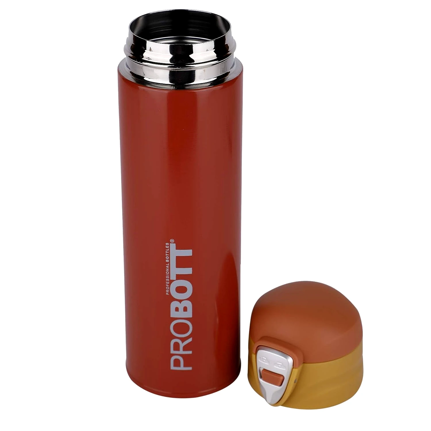 PROBOTT Thermosteel Swift Vacuum Flask Cap Bottle (Colour - RED) by Total Sporting And Fitness Solutions Pvt Ltd view 2