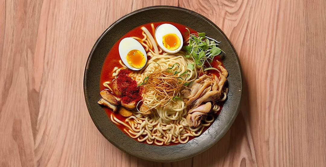 Grilled lamb ramen